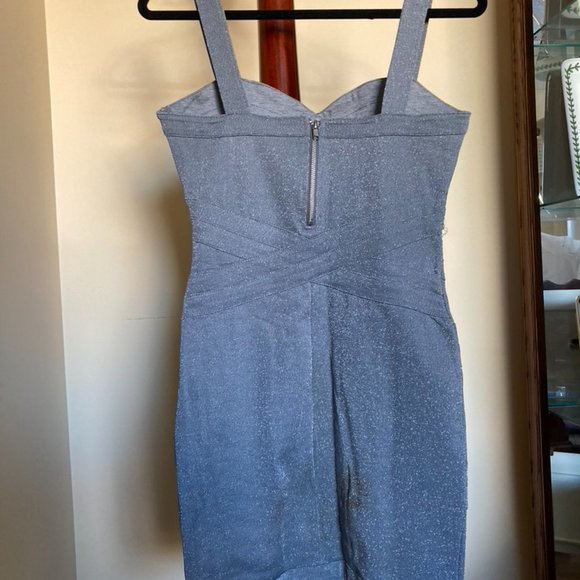 H&M Silver Bandage Dress - Picture 2 of 4